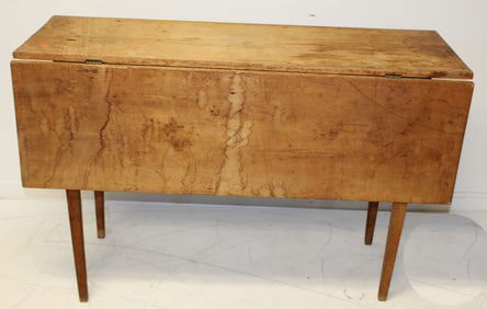 Country Hepplewhite dropleaf table - 29" tall x 43"x17" w 13" leaves