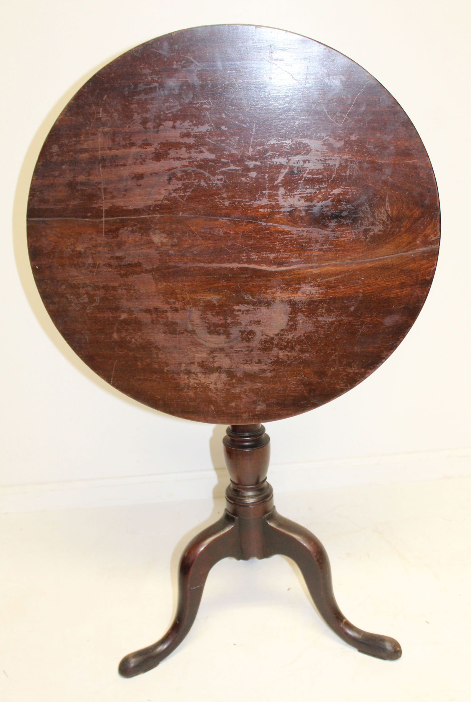 Period QA tilt top table - 27" tall with top down x 24" deep (1 of 8)