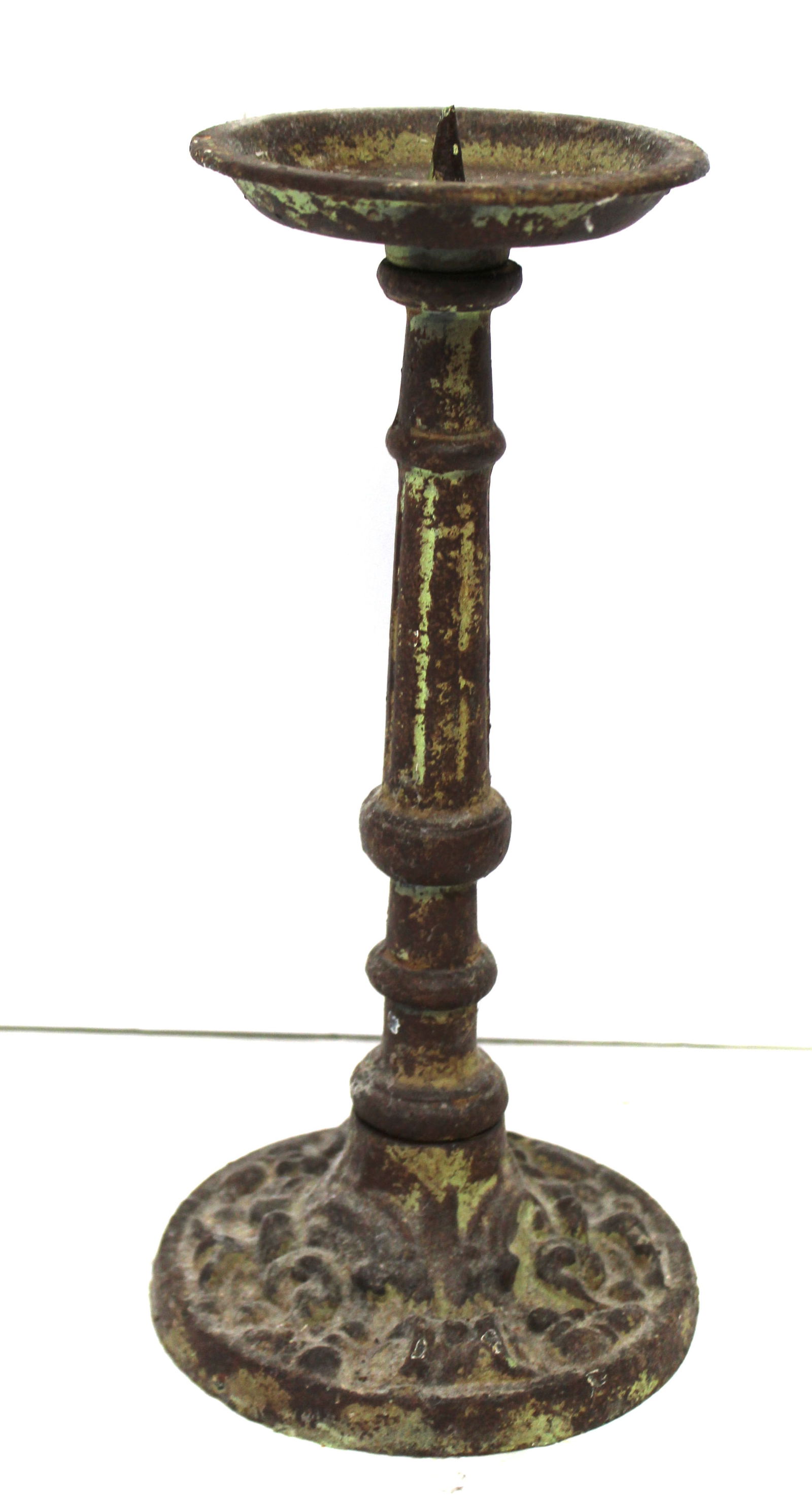 Antique pricket candlestick - 12" tall: Antique pricket candlestick - 12" tall