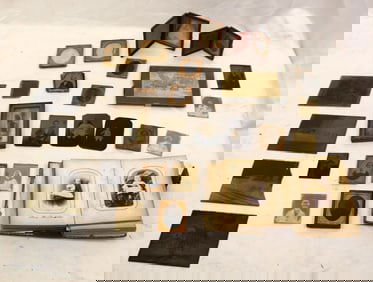 Antique photograph lot incl daguerreotype, ambrotype & an album with photos