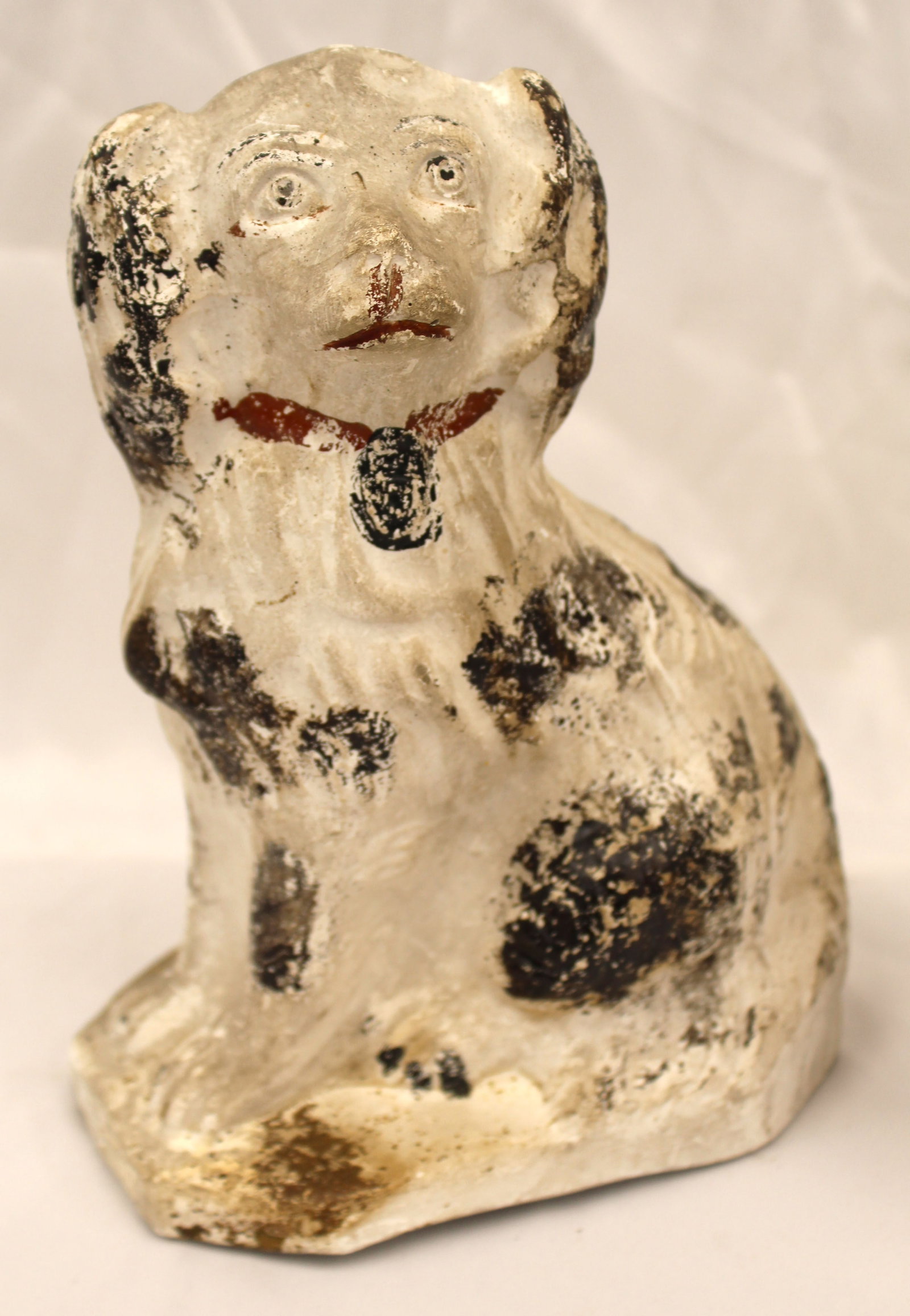 Antique molded composition Spaniel - 13" tall: Antique molded composition Spaniel - 13" tall