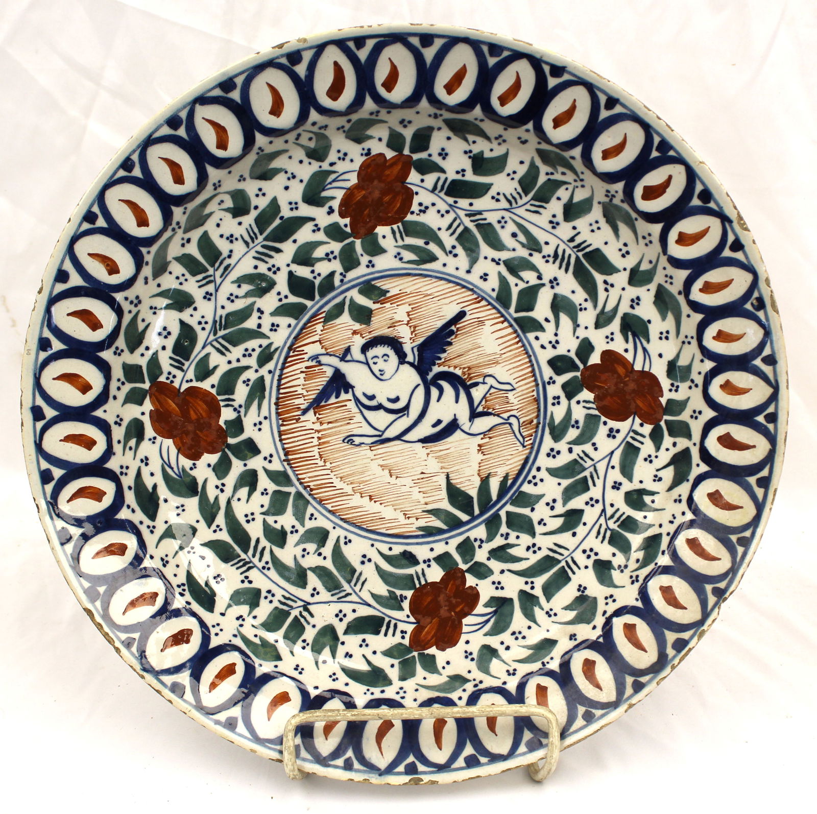 18thC Delft charger - 13 3/4" diam (1 of 7)
