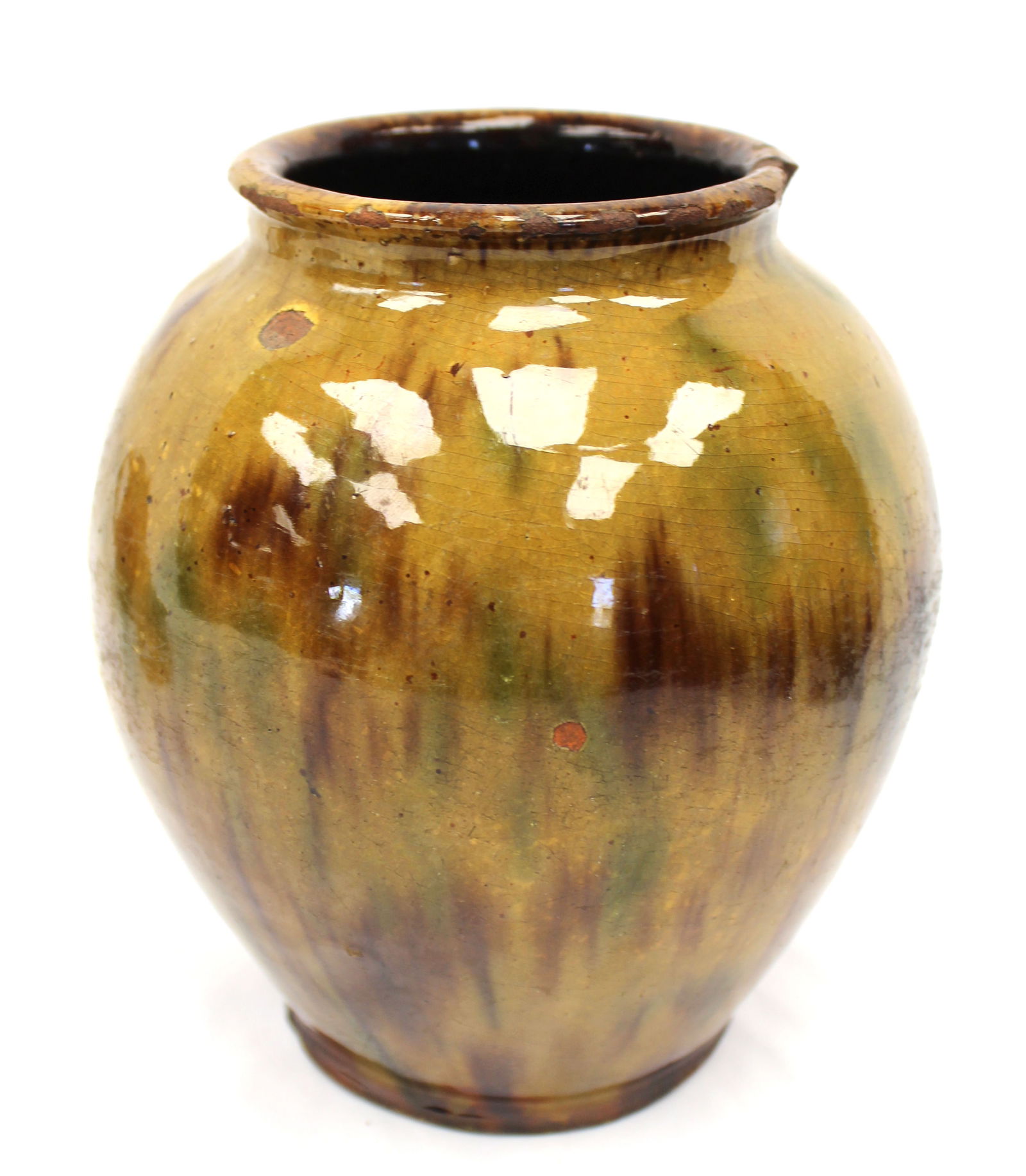 Antique redware vase - 7 1/2" tall (1 of 5)