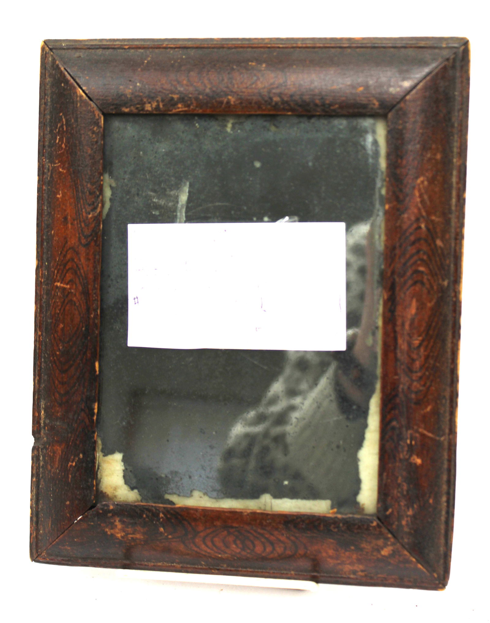 Antique wooden framed small mirror - 10"x8": Antique wooden framed small mirror - 10"x8"