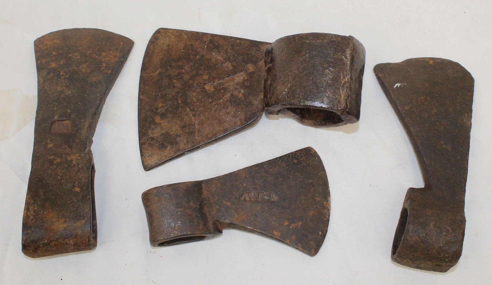 Lot of 4 antique ax heads - 5 1/2"-6 1/2" long (1 of 13)