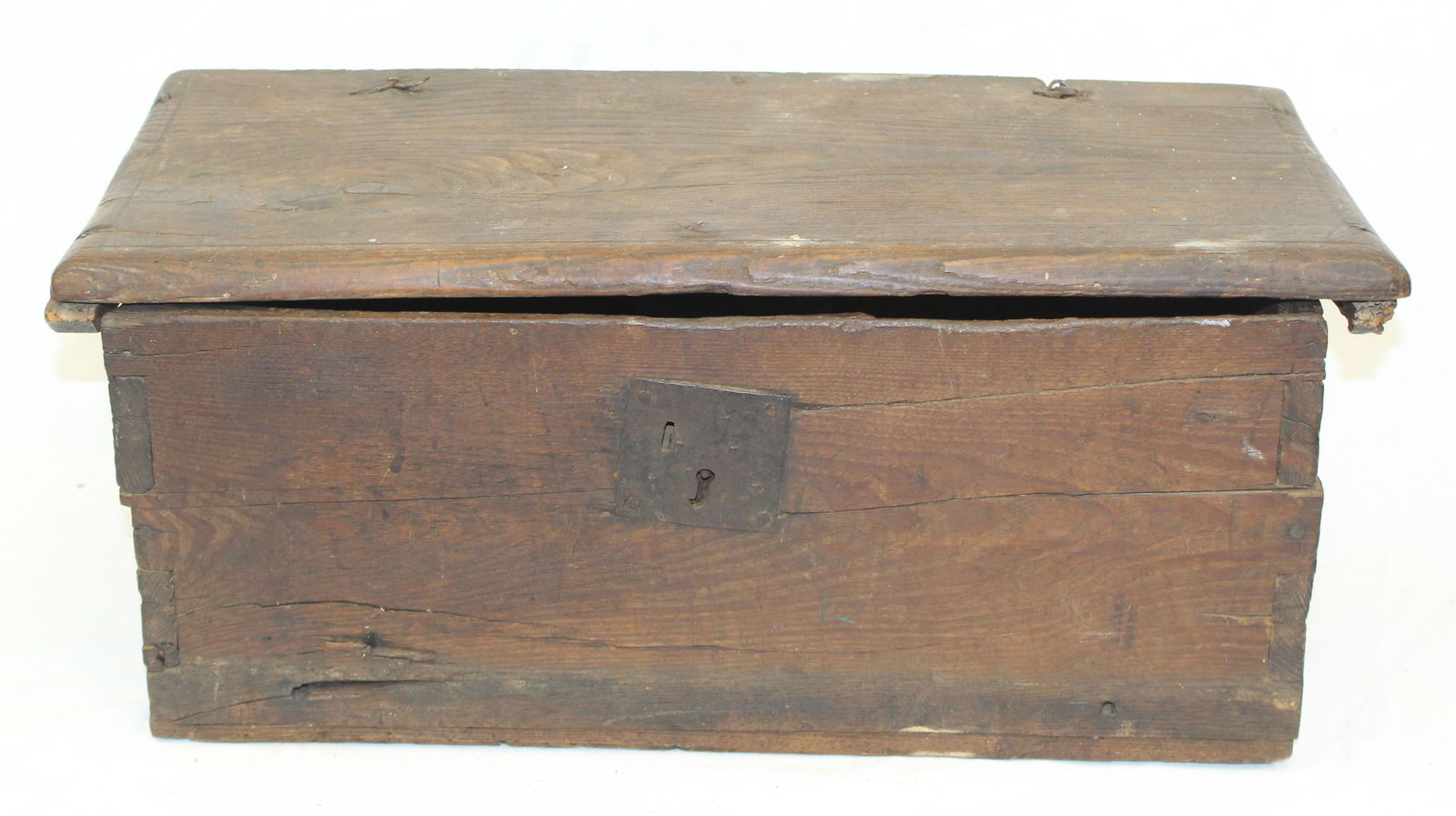 Early 18thC box - as found - 10" tall x 24"x12" (1 of 11)