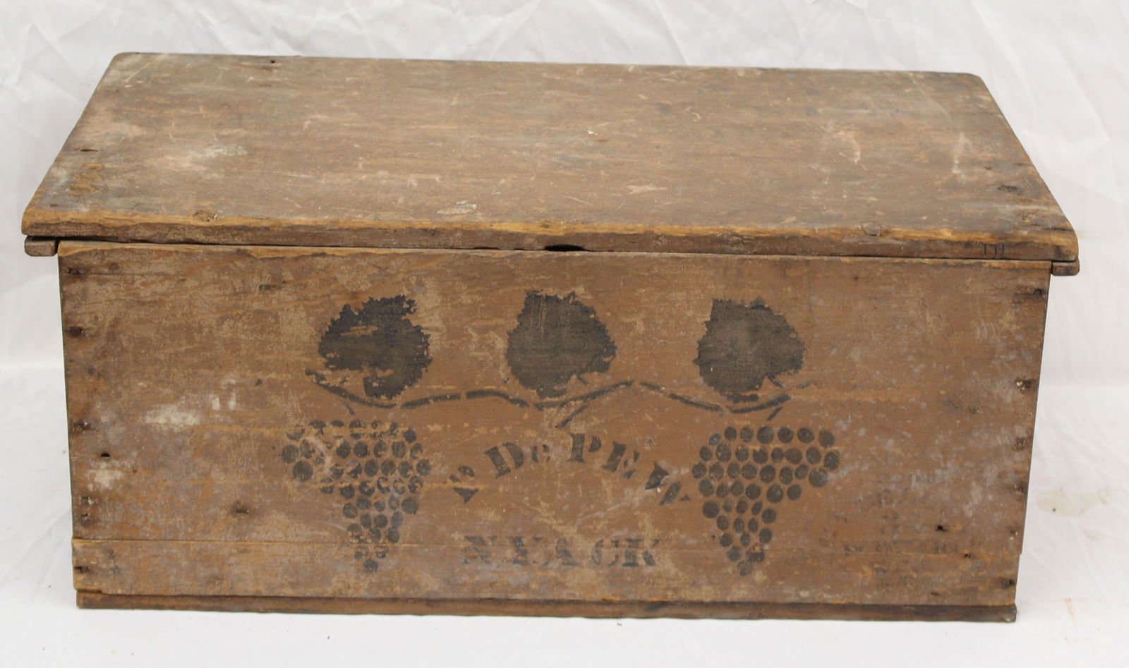 18thC bible box w paint dec - 9" tall x 3 1/2" x 14" (1 of 7)