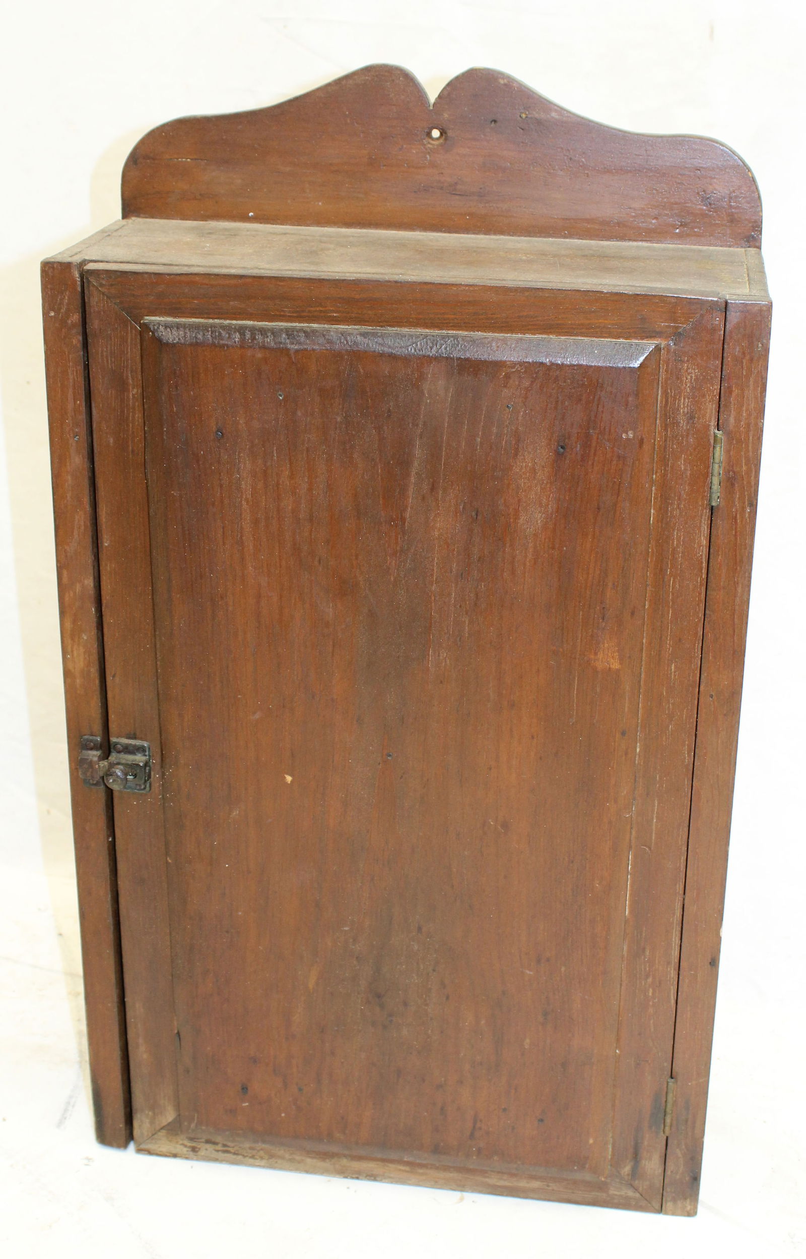 19thC hanging wall cupboard - 28" tall x 16 1/2" wide x 6 1/2" (1 of 4)