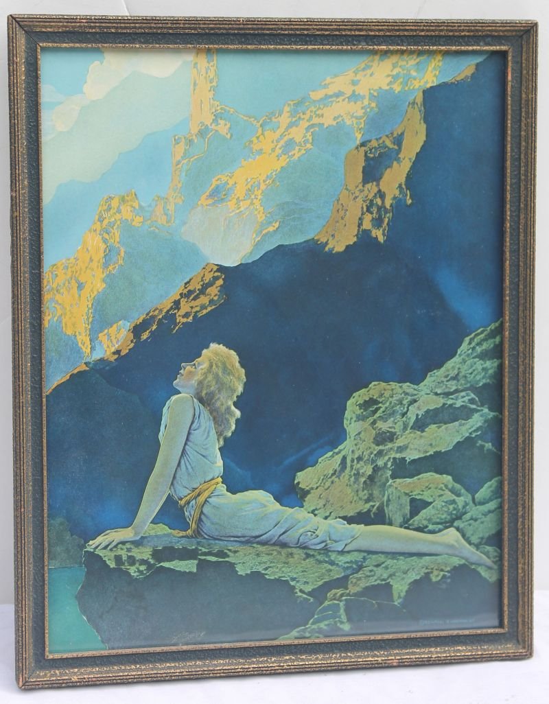fine Maxfield Parrish print "Wild Geese" - 16 1/4" x 13: fine Maxfield Parrish print "Wild Geese" - 16 1/4" x 13 1/4" overall orig framed size