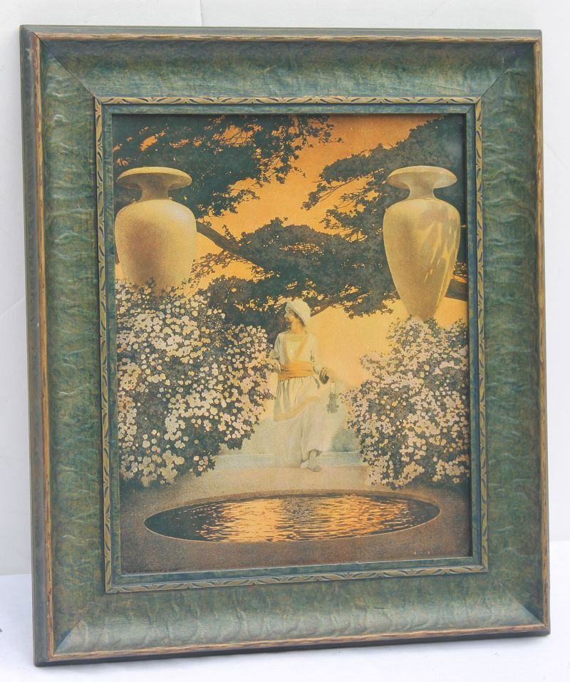 fine Maxfield Parrish print "Price Agib - The Story of: fine Maxfield Parrish print "Price Agib - The Story of The King's Son" - 14 3/4" x 12 1/2" orig framed overall size
