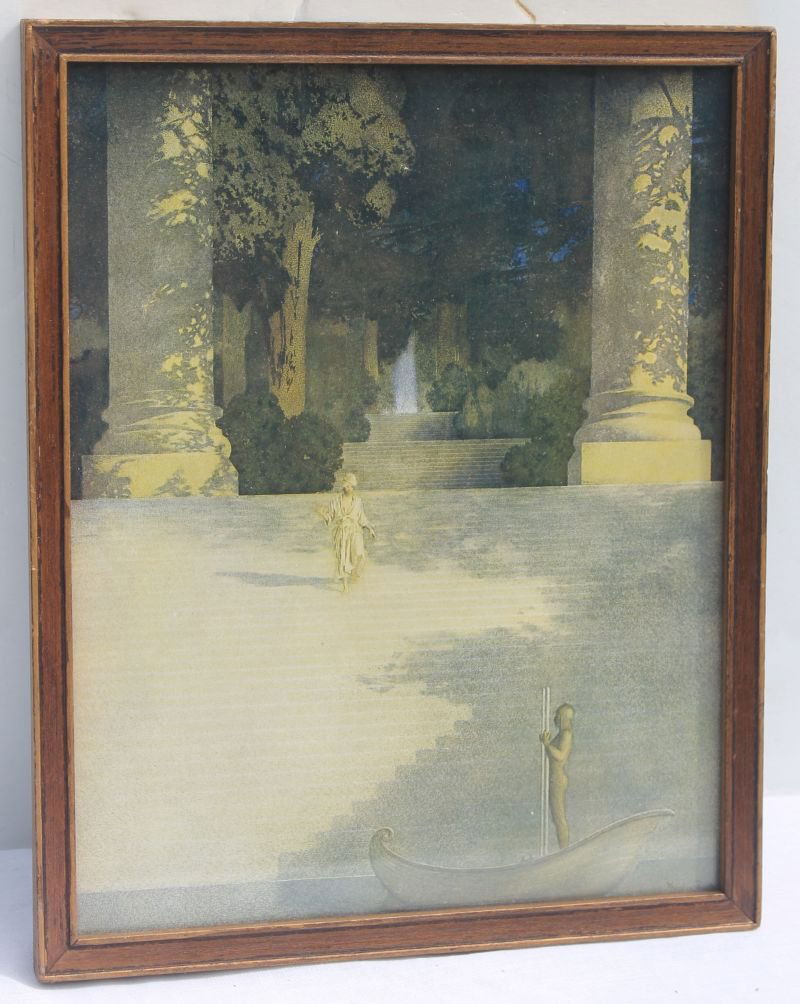 fine Maxfield Parrish print "Prince Agib" - 11 1/2" x 9: fine Maxfield Parrish print "Prince Agib" - 11 1/2" x 9 1/2" overall framed size