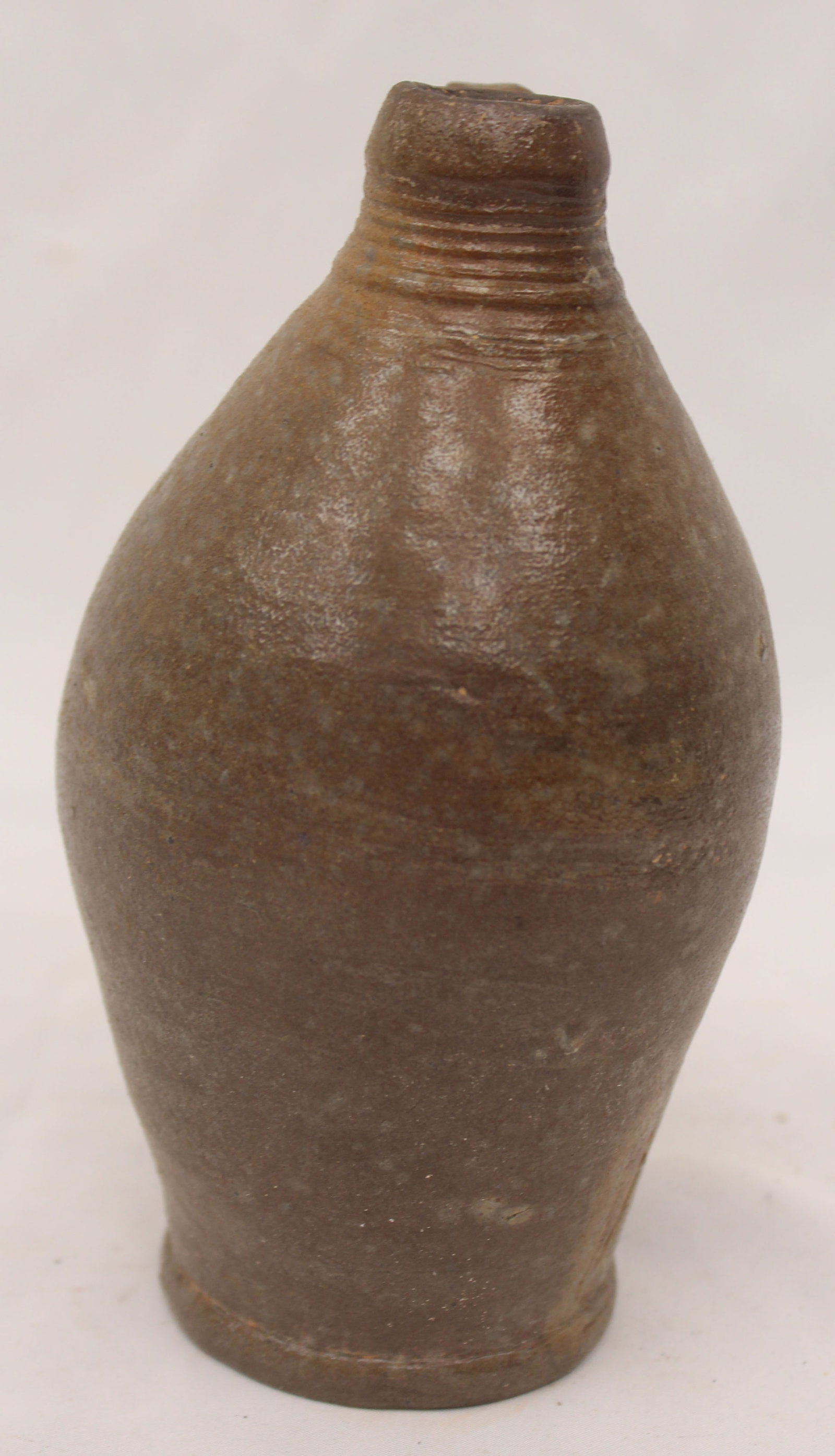 Antique stoneware ovoid jug - 6 1/2" tall (1 of 7)