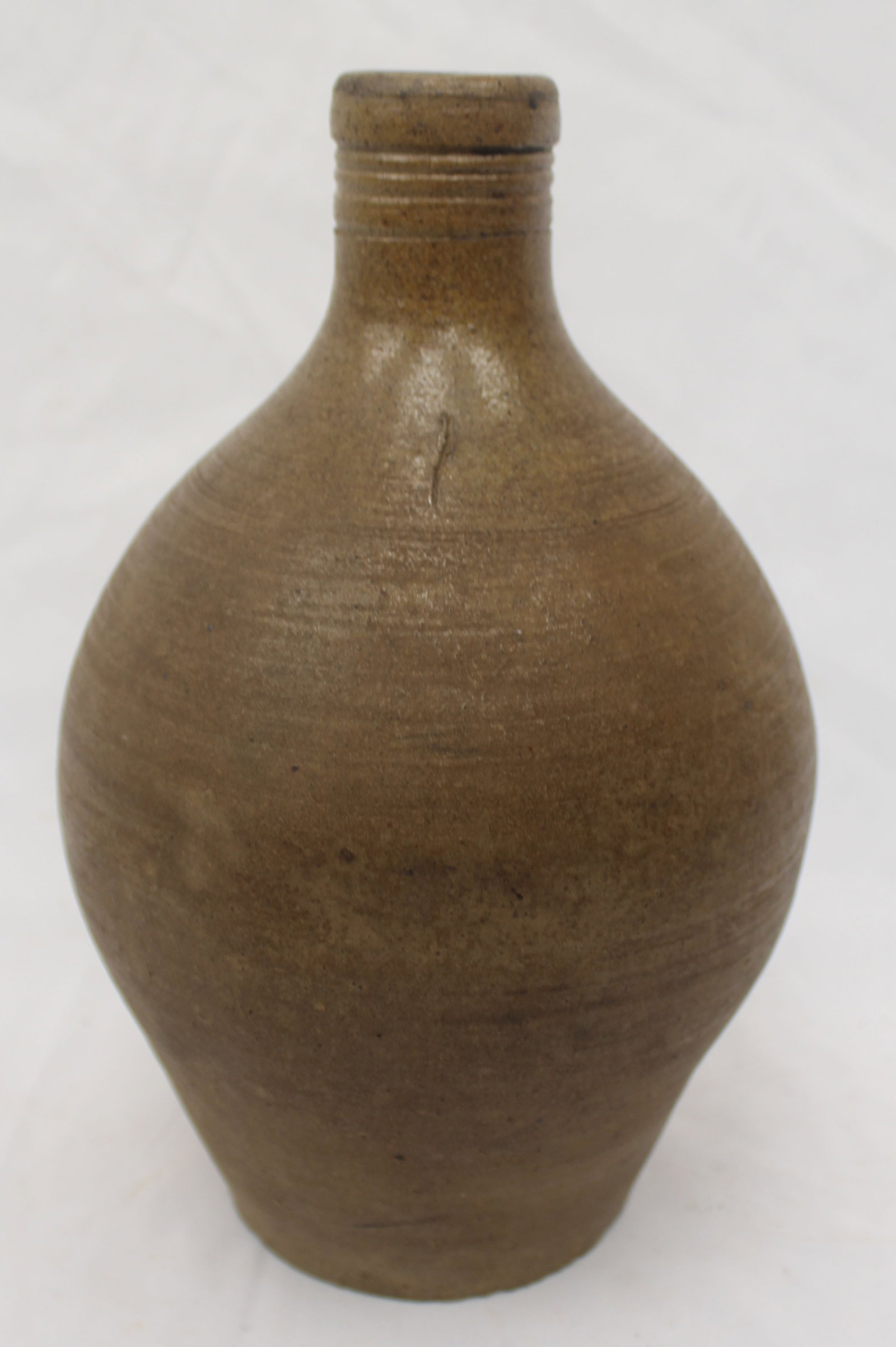 Antique stoneware ovoid jug - 10" tall (1 of 8)
