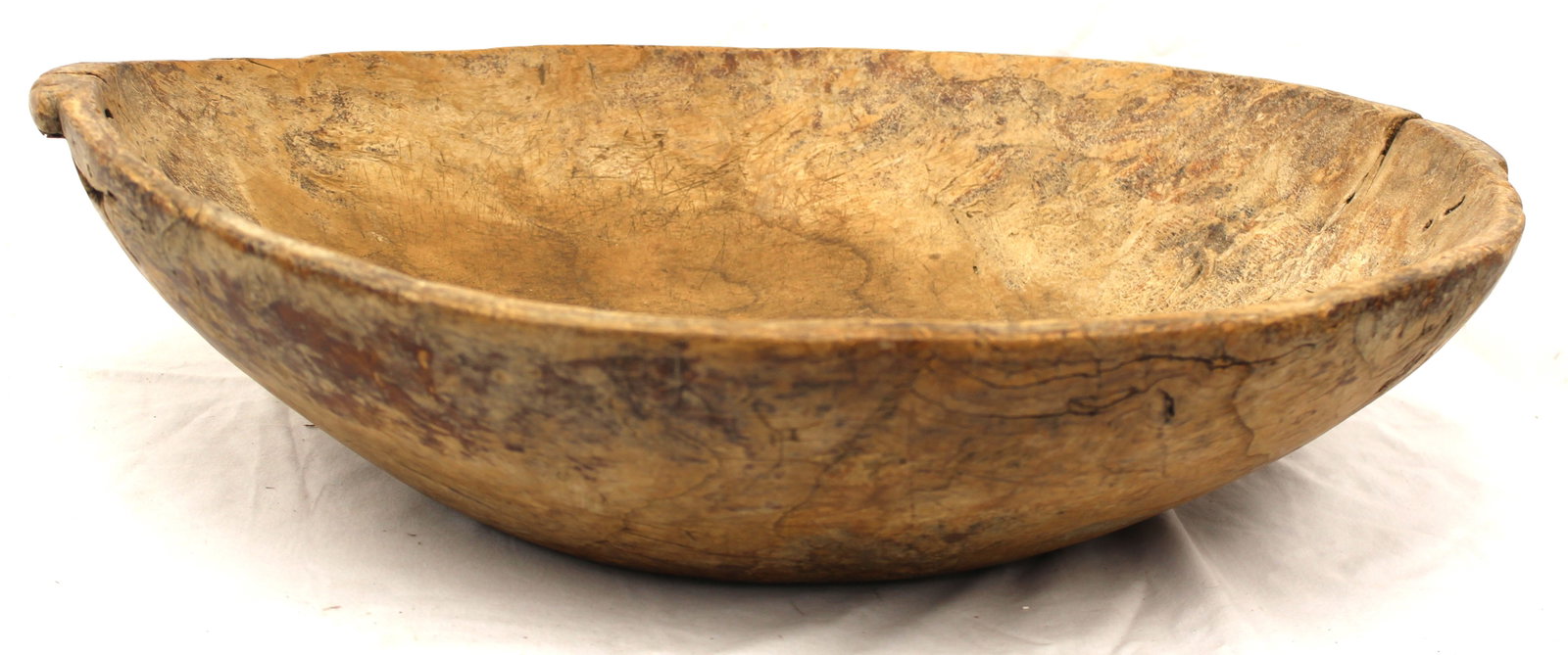 Antique burl trencher - 6 1/2" tall x 23" out of round (1 of 8)