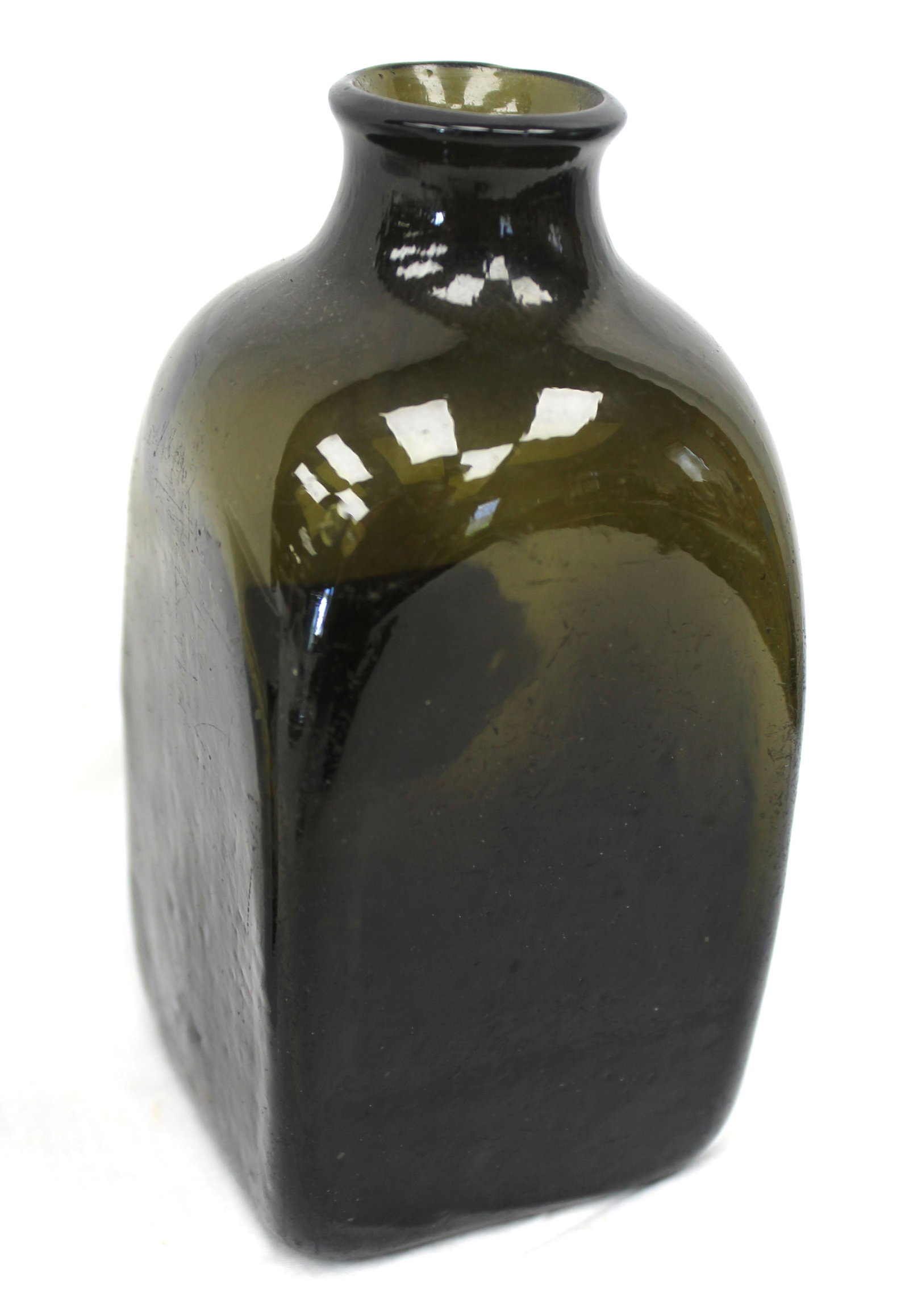 Early green glass utility jar - 6" tall (1 of 6)