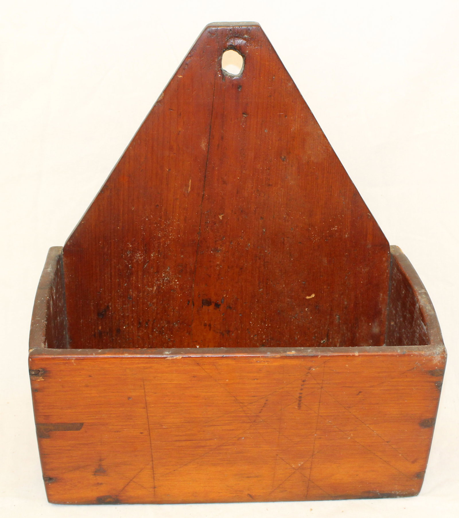 Antique wall box - 14" tall x 12"x6" (1 of 5)