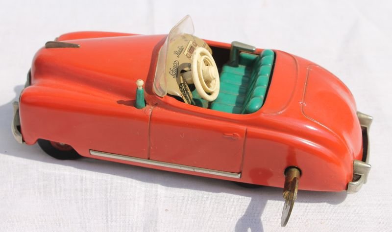 Schuco key wind "Thorens" Music Box Radio Car #4012" -: Schuco key wind "Thorens" Music Box Radio Car #4012" - 6 1/4" long - working & complete