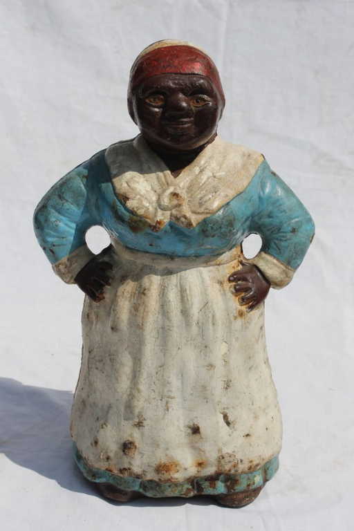 Rare lg size (12" tall) cast iron "Aunt Jemima"