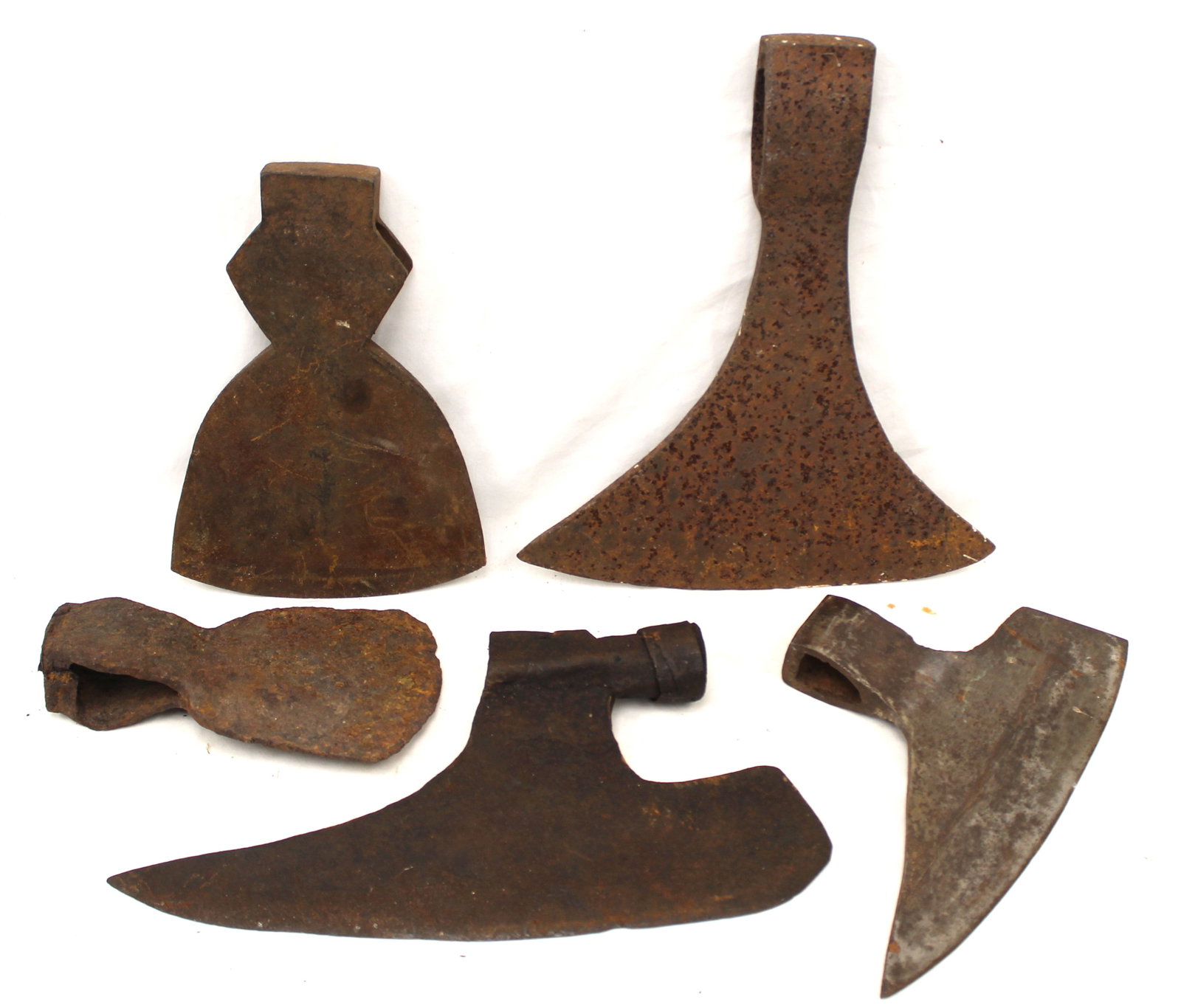 Lot of 5 iron ax & tool heads - 8 1/2" - 15 1/2" (1 of 7)