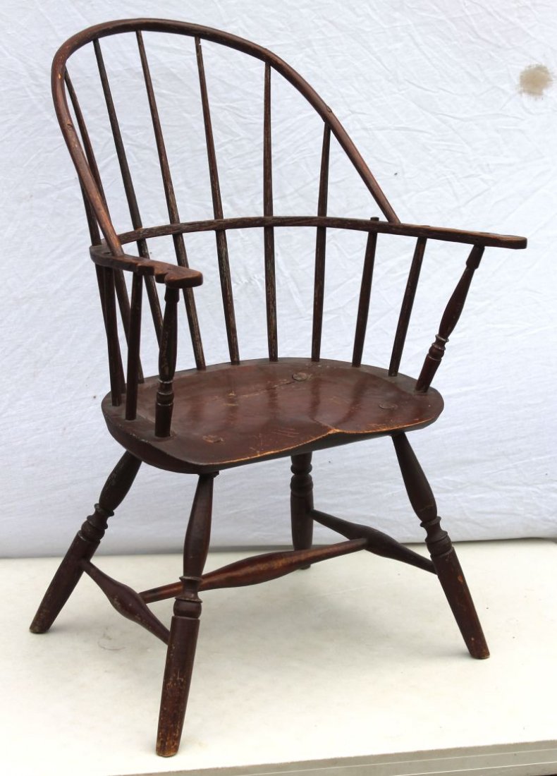 18thC English elm Windsor armchair - 39" tall: 18thC English elm Windsor armchair - 39" tall