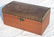 ca 1840 CT pine folk art painted dome top box featuring