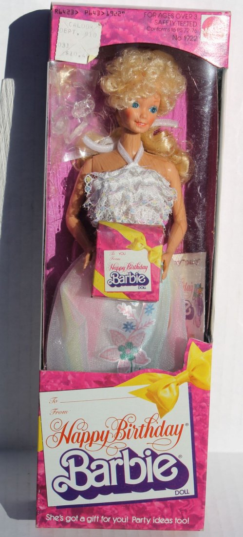ca 1981 Mattel "Happy Birthday Barbie" doll mint in: ca 1981 Mattel "Happy Birthday Barbie" doll mint in orig box