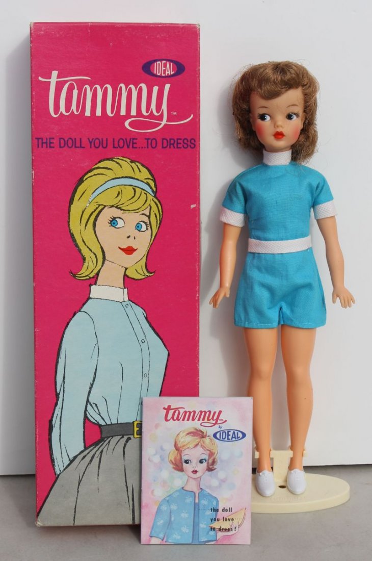 ca 1962 Ideal "Tammy" doll in blue playsuit - all orig: ca 1962 Ideal "Tammy" doll in blue playsuit - all orig in box