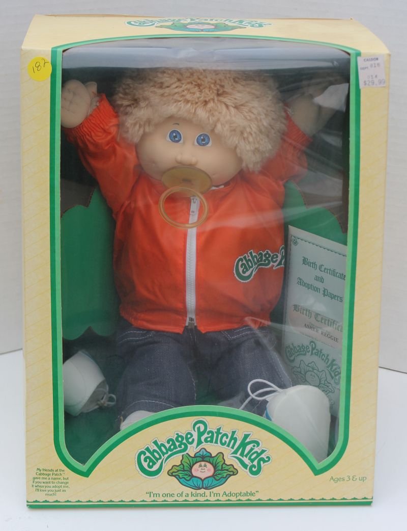 Orig boxed Cabbage Patch Kid named "Asher Reggie": Orig boxed Cabbage Patch Kid named "Asher Reggie"