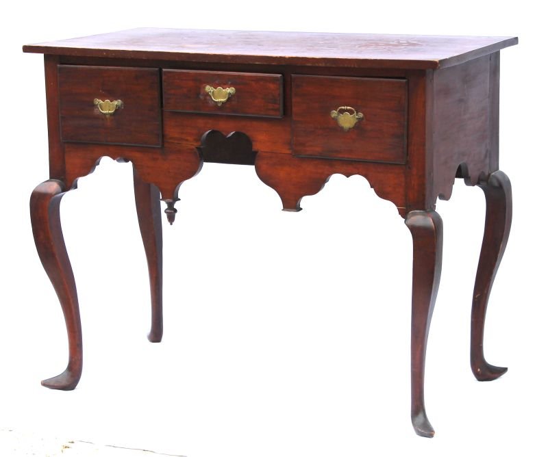 QA period ca 1750 Newport, RI cherry highboy: QA period ca 1750 Newport, RI cherry highboy base/server on rare slipper feet - 38" case width