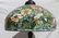 Beautiful Tiffany style floor lamp w 26" leaded glass - 2