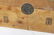 antique Chinese hide covered box w lock & carrying hand - 2