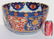 20thC large Imari punch bowl w scalloped rim - 15 1/2" - 3