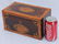 Beautiful antique tea caddy with dual divided interior, - 6