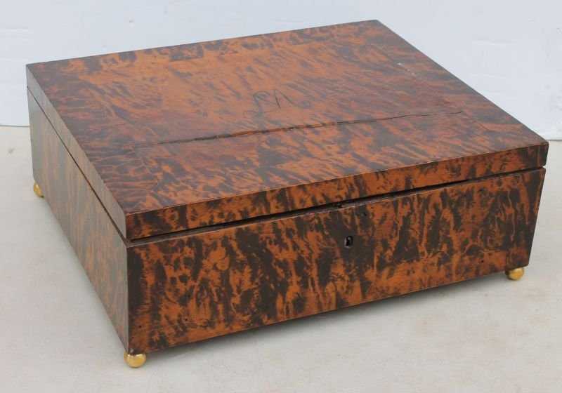 wonderful faux tortoise shell (actually mulberry wood) : wonderful faux tortoise shell (actually mulberry wood) ftd dresser box w fitted & mirrored interior - 15 1/2" wide x 13" deep x 6" tall