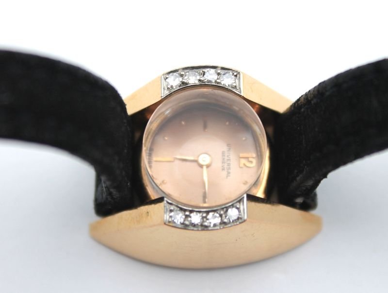Unusual Universal Geneve 18k & diamond ladies watch ca (1 of 3)