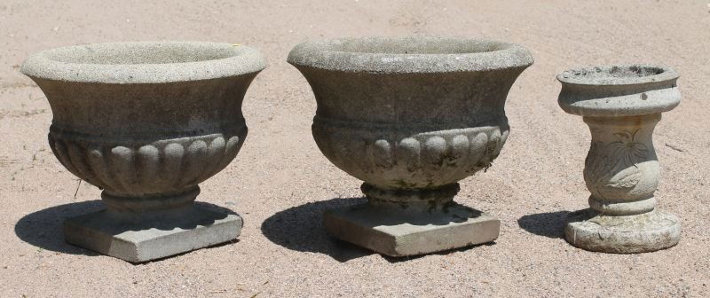 ca 1920-1940 cast stone garden lot incl miniature dec (1 of 2)