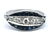 Beautiful platinum Art Deco diamond & sapphire ring