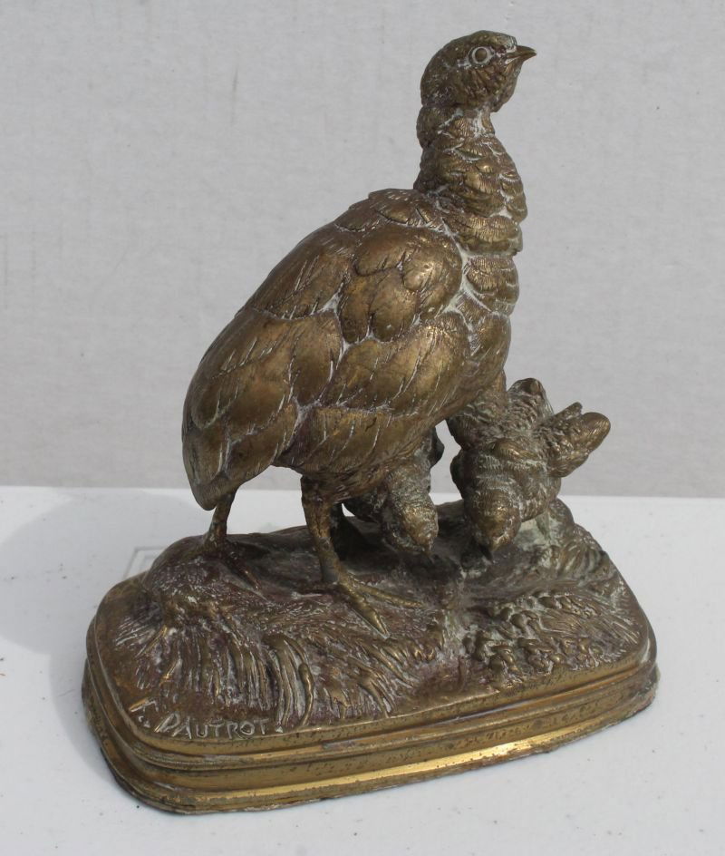 Ferdinand Pautrot (French 1832-1874) French bronze (1 of 4)