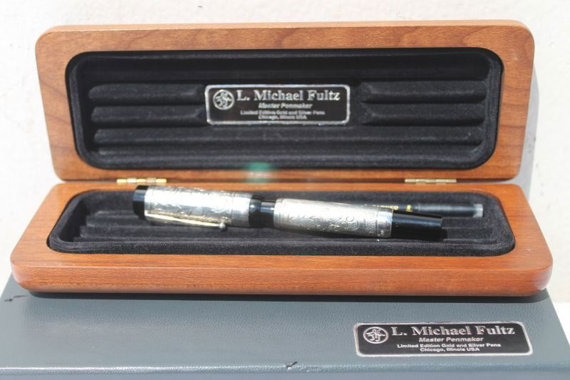 L. Michael Fulz sterling silver engraved dec fountain (1 of 4)