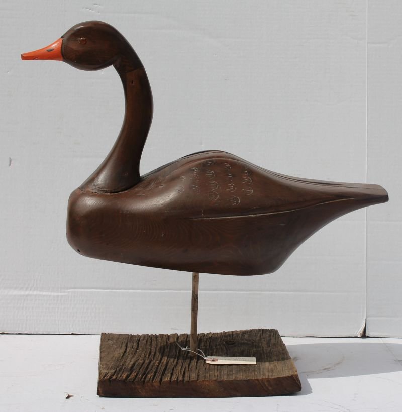 lot of 2 D.S. Disbow sgnd decoys - Goose 17" long & (1 of 7)