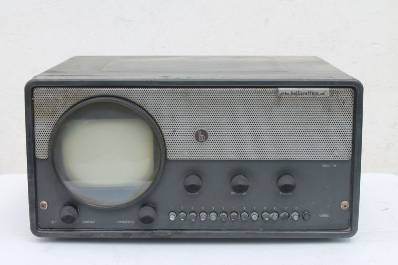Hallicrafters Television Model T-54... 10" tall x 20" (1 of 5)