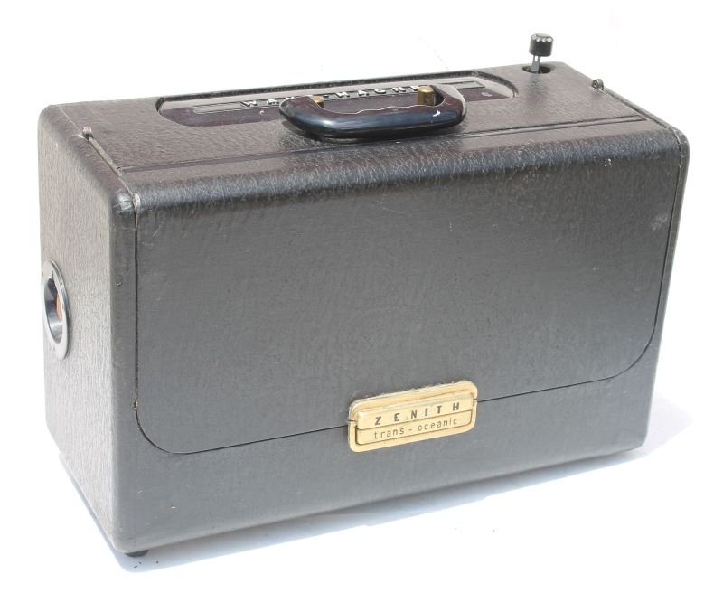 Zenith Trans-Oceanic Wave Magnet Radio- 10 3/4" tall x (1 of 3)