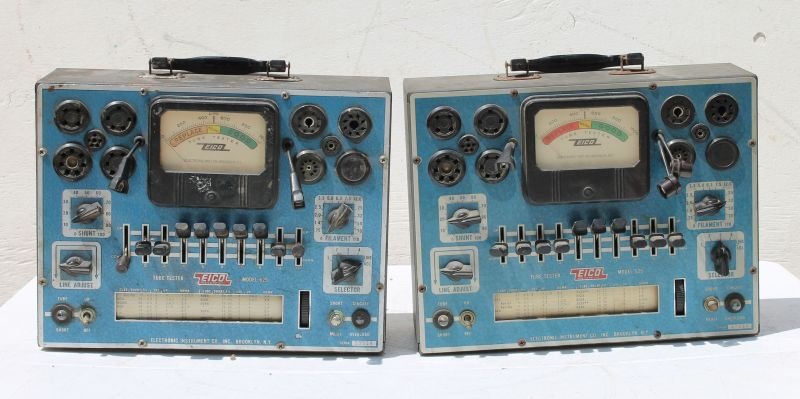2 EICO Model 625 Tube Testers- 9 3/4" tall x 12 1/2" (1 of 4)