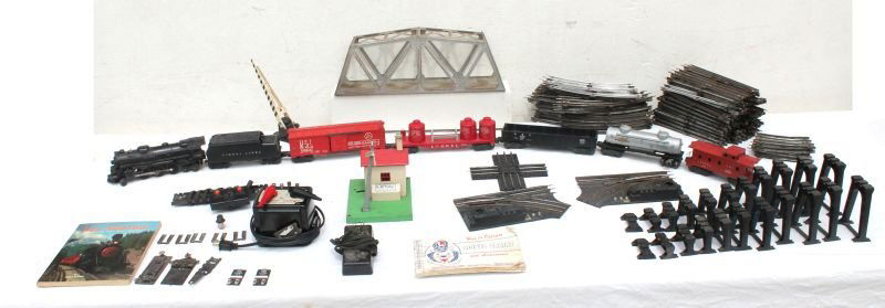 Lionel train set w engine & 6 cars plus track, (1 of 4)