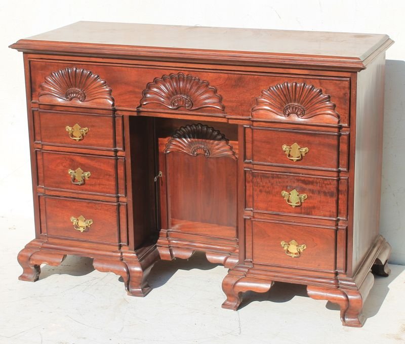 fine quality early 20thC custom mahog block & shell (1 of 4)