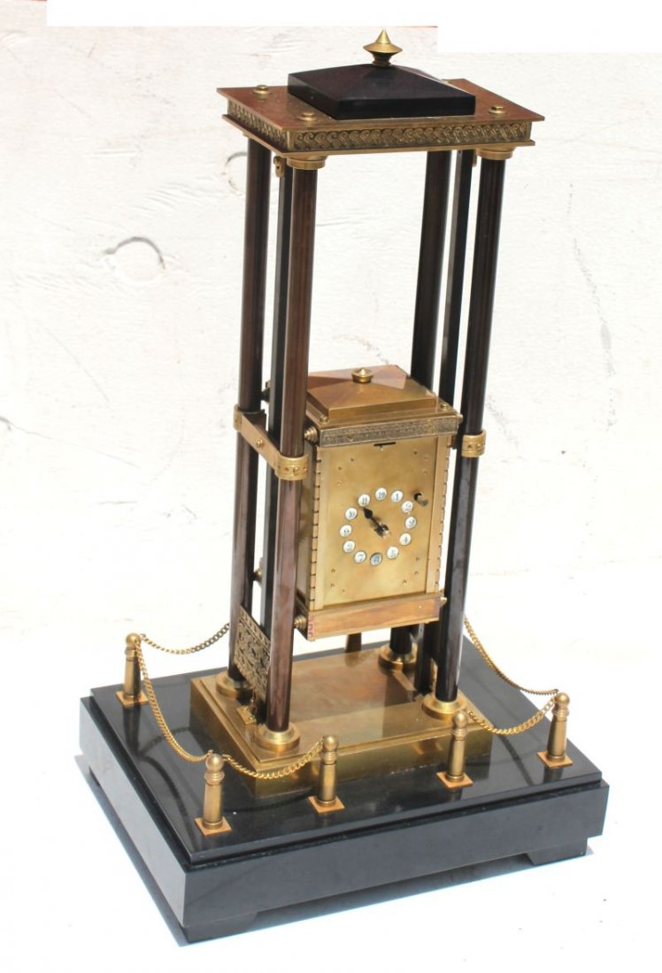unusual brass mechanical elevator clock (1 of 4)