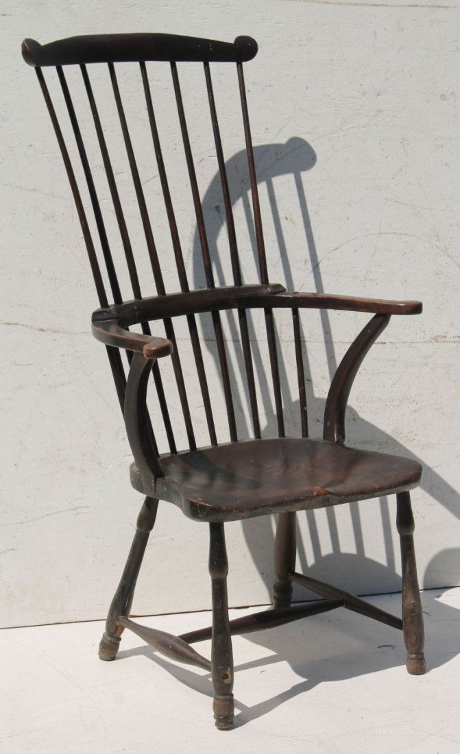 early ca 1750-1770 Long Island, NY Windsor comb back (1 of 2)