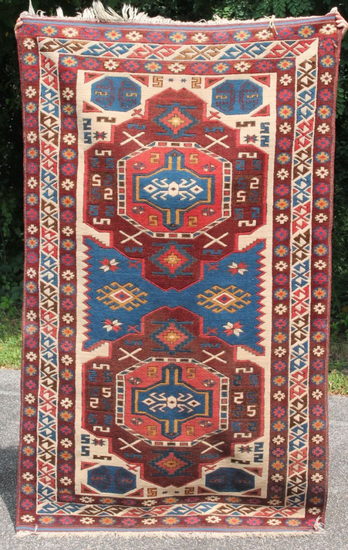 3'9"x6' Turkish Kazak Oriental area rug (1 of 1)