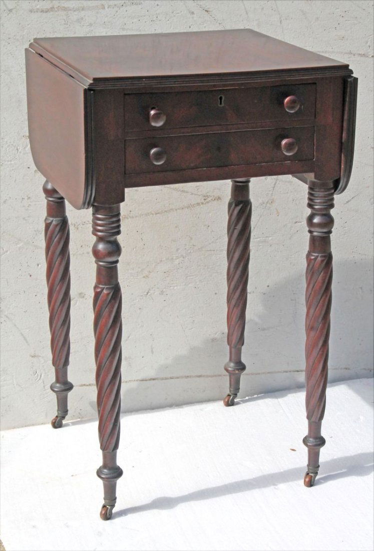 period Sheraton ca 1810-1820 North Shore, MA carved (1 of 3)