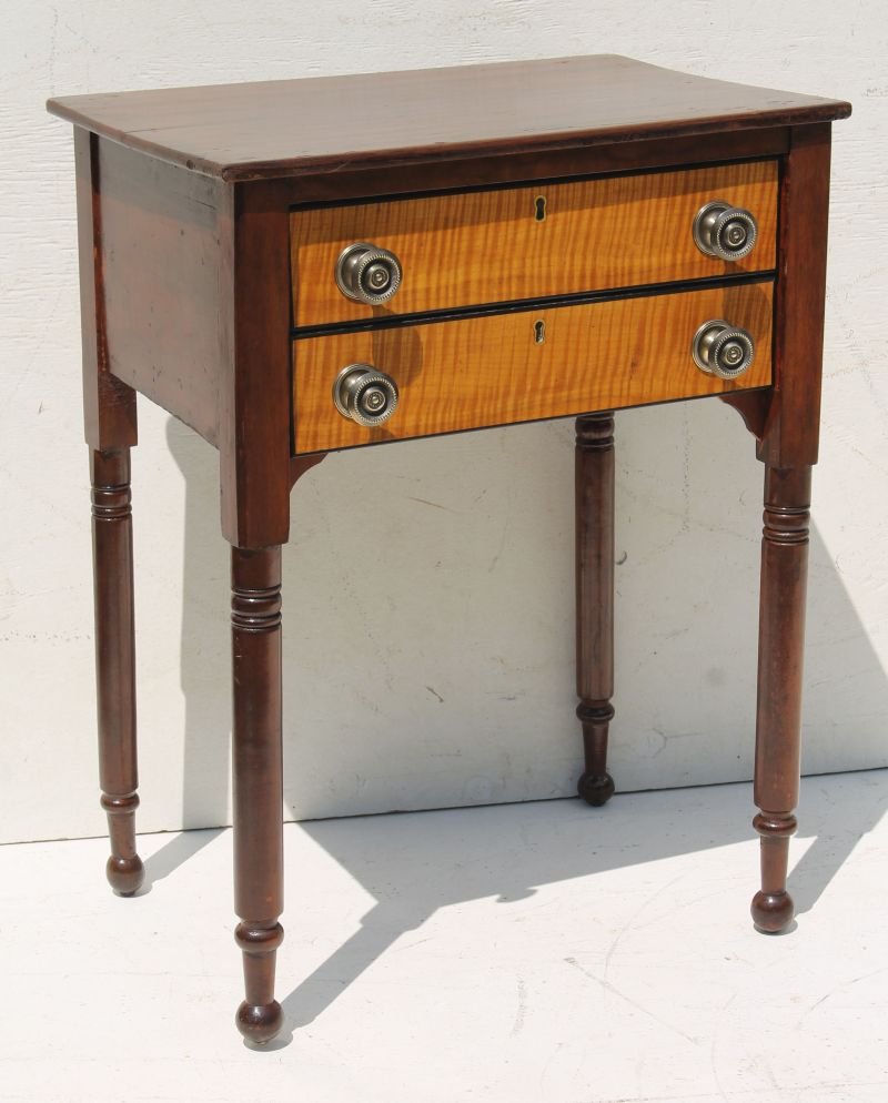 late Sheraton period ca 1825 New England 2 dr writing (1 of 1)